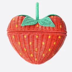 Serpui Marie Wicker Strawberry Bag