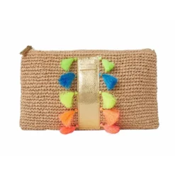 Lilly Pulitzer Women's Cha-Cha Straw Pouch -Parker And Hyde shop 26807 109natural 15e64522 b586 4d9f 8dd5 7fa9de3748ac