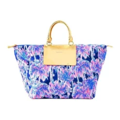 Lilly Pulitzer Women's Packable Escape Weekender -Parker And Hyde shop 27388 accessorynavypalmsupaccessoriesmedium copy 71266c71 c56d 489d 8693 044ac87e2b94