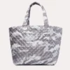 MZ Wallace Light Grey Camo Oxford Large Metro Tote