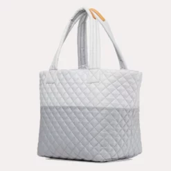 MZ Wallace Overcast & Mist Colorblock Oxford Large Metro Tote -Parker And Hyde shop 3761559 overcast mistalt1