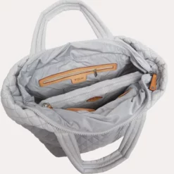 MZ Wallace Overcast & Mist Colorblock Oxford Large Metro Tote -Parker And Hyde shop 3761559 overcast mistalt2