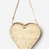 Kaanas Soledad Heart Bag -Parker And Hyde shop A01032 NATURAL