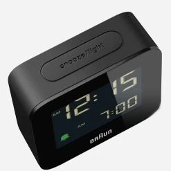 Braun Digital Alarm Clock -Parker And Hyde shop BC08xBLACKxAlt3 70134983