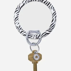 O-Venture Big O Key Ring Silicone -Parker And Hyde shop BIG O KEY RING SILICONExZEBRAxPrimary 71346845