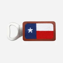 Smathers & Branson Texas Flag Needlepoint Bottle Opener