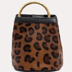 Cleobella Stayin Alive Leopard Bucket Bag