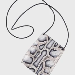 B-MAY Lake Effect Python Cell Pouch Crossbody Bag