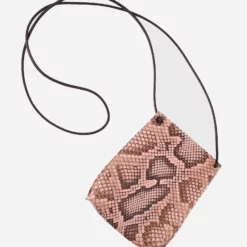 B-MAY Blush Python Cell Pouch Crossbody Bag