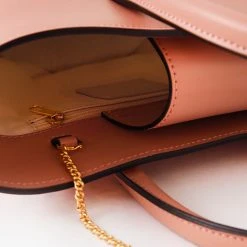 Little Liffner Women's Micro Chained Open Tulip Tote -Parker And Hyde shop CR3643xDUSTYPINKxAlt2 66779238