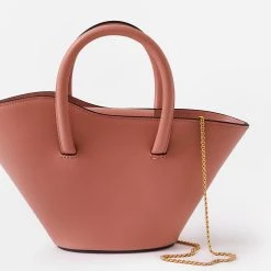 Little Liffner Women's Micro Chained Open Tulip Tote -Parker And Hyde shop CR3643xDUSTYPINKxPrimary 66779232