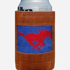 Smathers & Branson Southern Methodist University Needlepoint Can Cooler