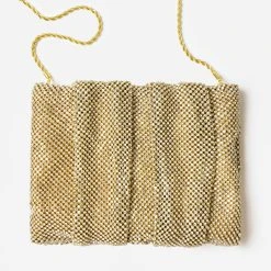 Loeffler Randall Ember Diamanté Gathered Clutch