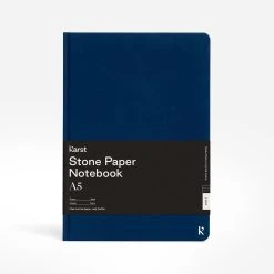 Karst Stone Paper A5 Hardcover Notebook -Parker And Hyde shop HARDCOVERBOOKxNAVYxPrimary 94431094