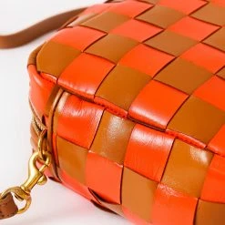 Clare V. Marisol Bag -Parker And Hyde shop HB CB ML 100033xNATURALBLOODORANGECHECKEREDxAlt4 68330315