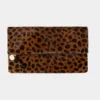 Clare V. Leopard Hair Foldover Clutch