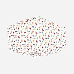 Isa Catto Facemask -Parker And Hyde shop ICFACEMASKxRAINBOWBIRDSxPrimary 58812788