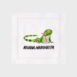 August Morgan Iguana Margarita Cocktail Napkin Set