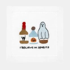 August Morgan I Believe In Spirits Cocktail Napkin Set