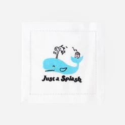 August Morgan Just A Splash Cocktail Napkin Set