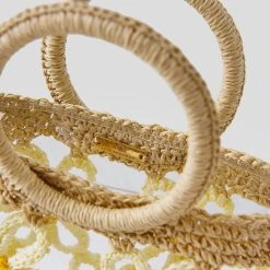 Lele Sadoughi Women's Daisy Crochet Mini Tote -Parker And Hyde shop LSHB190SFxNATURAL200xAlt2 66234939