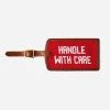 Smathers & Branson Handle With Care Needlepoint Luggage Tag -Parker And Hyde shop LT 60xREDxPrimary 50467238