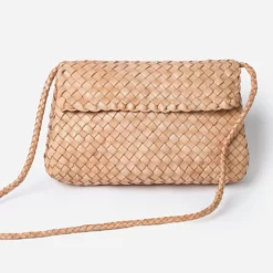 Loeffler Randall Mabel Woven Shoulder Bag -Parker And Hyde shop MABEL WLxDESERTSANDWOVENLEATHERxPrimary 93918233