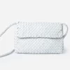 Loeffler Randall Mabel Woven Shoulder Bag -Parker And Hyde shop MABEL WLxWHITEWOVENLEATHERxPrimary 94098520