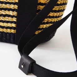 Muun Women's Mini Abby Mstripe Bag -Parker And Hyde shop MAMS COT BBLECxBLACKBLACKxAlt3 61081826