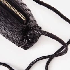 Loeffler Randall Women's Marybeth Woven Crossbody Bag -Parker And Hyde shop MARYBETH WLxBLACKxAlt2 65461004