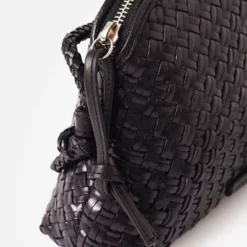 Loeffler Randall Women's Marybeth Woven Crossbody Bag -Parker And Hyde shop MARYBETH WLxBLACKxAlt3 65461006