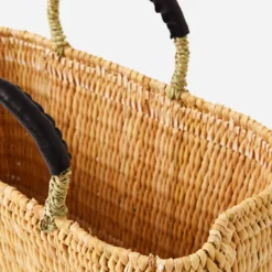 Mer Sea Women's Medina Market Basket -Parker And Hyde shop MERSEMEDINAxNATURALBLACKxAlt2 62267287