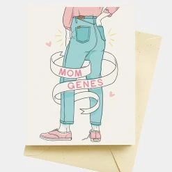 Seltzer Mom Genes Mother's Day Greeting Card