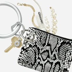 O-Venture Women's Mini Silicone Pouch -Parker And Hyde shop MP S SN TxTUXEDOSNAKESKINxAlt2 77493975