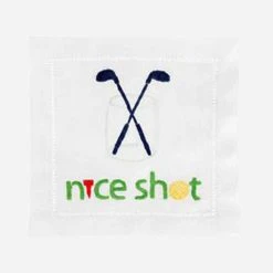 August Morgan Nice Shot Cocktail Napkin Set