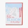 Noteworthy Tis Skis Greeting Card