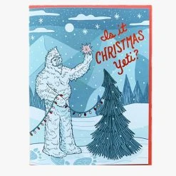 Noteworthy Christmas Yeti Greeting Card