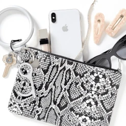 O-Venture Women's Silicone Pouch -Parker And Hyde shop P S SN TxTUXEDOSNAKESKINxAlt2 77579848