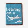 Smathers & Branson Leaving On A Plane Needlepoint Passport Case -Parker And Hyde shop PC 05xTEALxPrimary 50467346