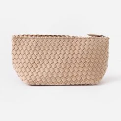 Naghedi Portofino Medium Cosmetic Case -Parker And Hyde shop PORTOFINO MEDIUMxECRUxAlt1 64956633