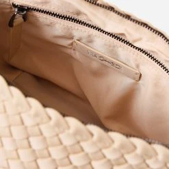 Naghedi Portofino Medium Cosmetic Case -Parker And Hyde shop PORTOFINO MEDIUMxECRUxAlt2 64956636