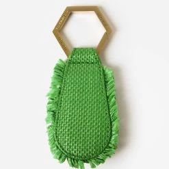 Lindsay Albanese The Fray Hat Holder -Parker And Hyde shop RAFFIANATURALxGREENxPrimary 97969733 scaled