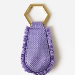 Lindsay Albanese The Fray Hat Holder -Parker And Hyde shop RAFFIANATURALxLAVENDERxPrimary 97969735 scaled