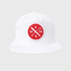 Saint Bernard DNA Ski Cross Circle Patch Hat -Parker And Hyde shop SBHATDNAS21 3xWHITEWHITExPrimary 34794401