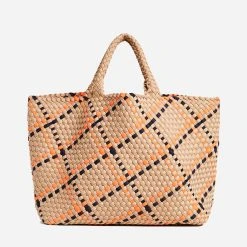 Naghedi Women's St. Barths Large Plaid Tote -Parker And Hyde shop SN0124xNANTUCKETxPrimary 71101700