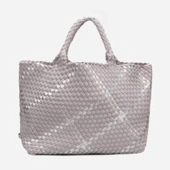 Naghedi Women's St. Barths Large Plaid Tote -Parker And Hyde shop SN0124xOYSTERPLAIDxPrimary 71101702