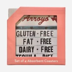 Cozumel Publishing Company El Arroyo Tequila Diet Set Of Four Coasters