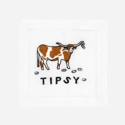 August Morgan Tipsy Cocktail Napkin Set