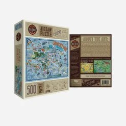 True South Puzzle Houston Illustrated Jigsaw Puzzle