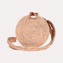 Kaanas Akumal Woven Circle Crossbody Bag -Parker And Hyde shop a01023 nude 9d3d7c68 1f7c 4dec af7a 13e17024065e